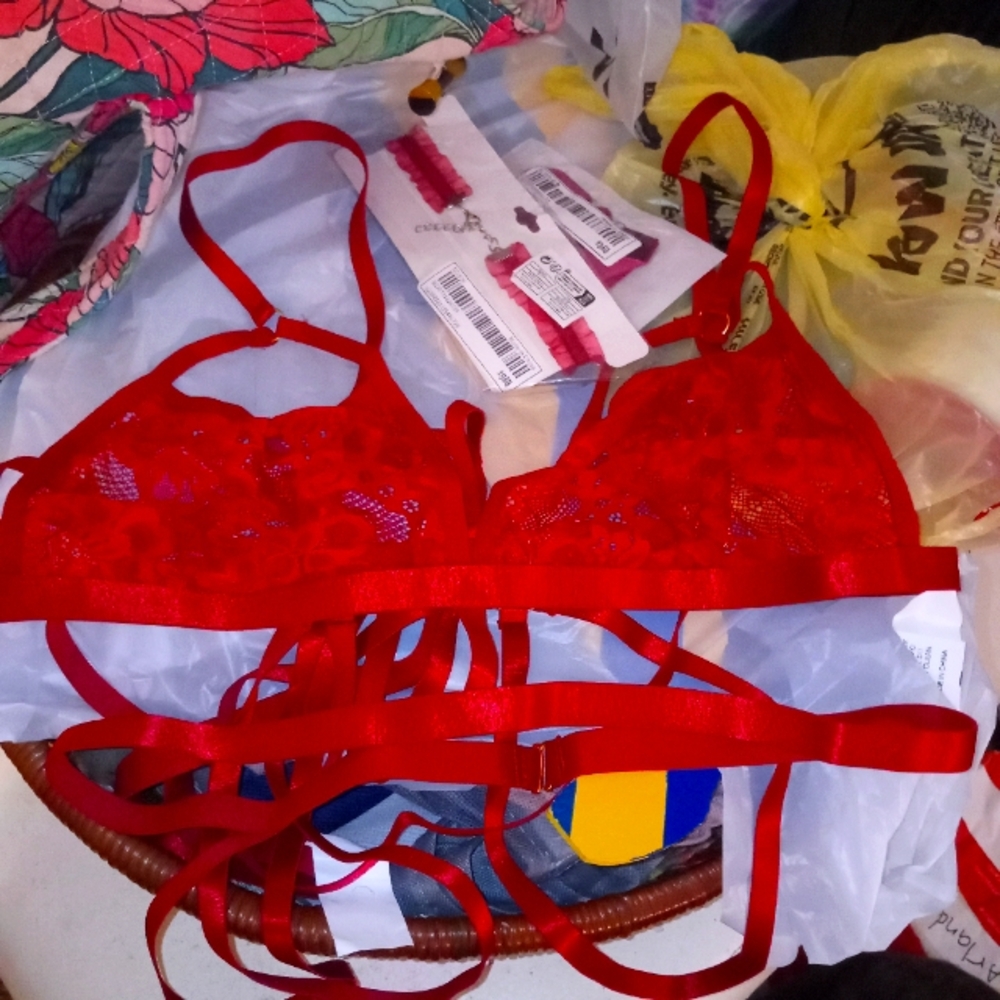 Brand new lingerie size medium has couple little accessories withit guarder belt